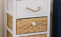 MDF/Wood Cabinet with water hyacinth/wood drawers
