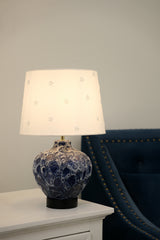 Ceramic Table Lamp/Fabric Shade with UNO Standard
