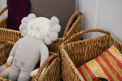 Set of 3 Handwoven Nestable Water Hyacinth Storage Baskets