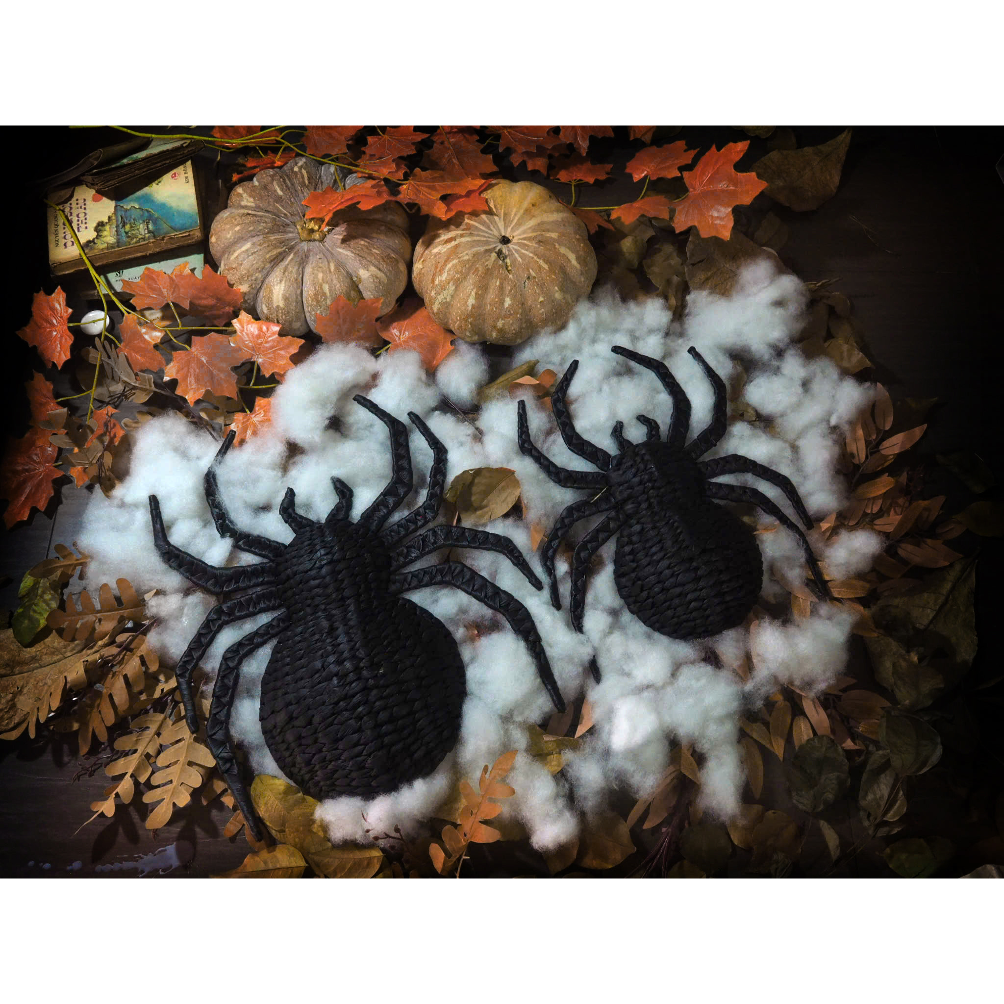 Handcrafted Water Hyacinth Spider Wall Décor