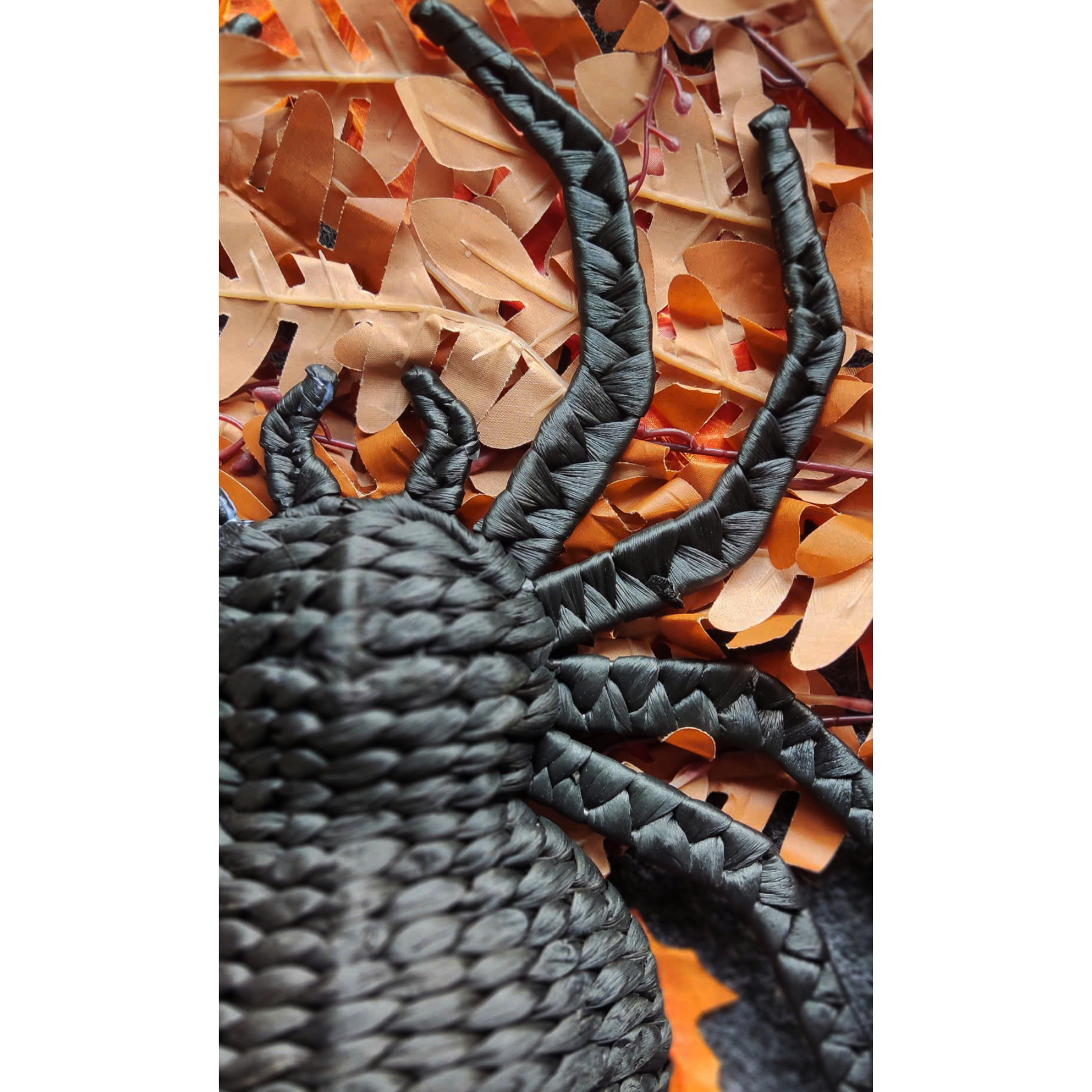 Handcrafted Water Hyacinth Spider Wall Décor