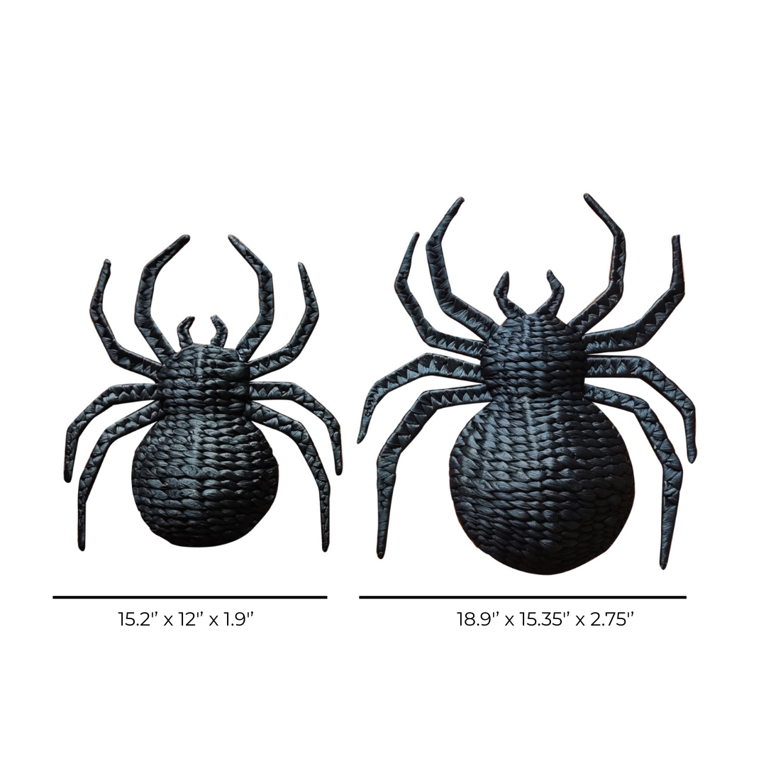 Handcrafted Water Hyacinth Spider Wall Décor
