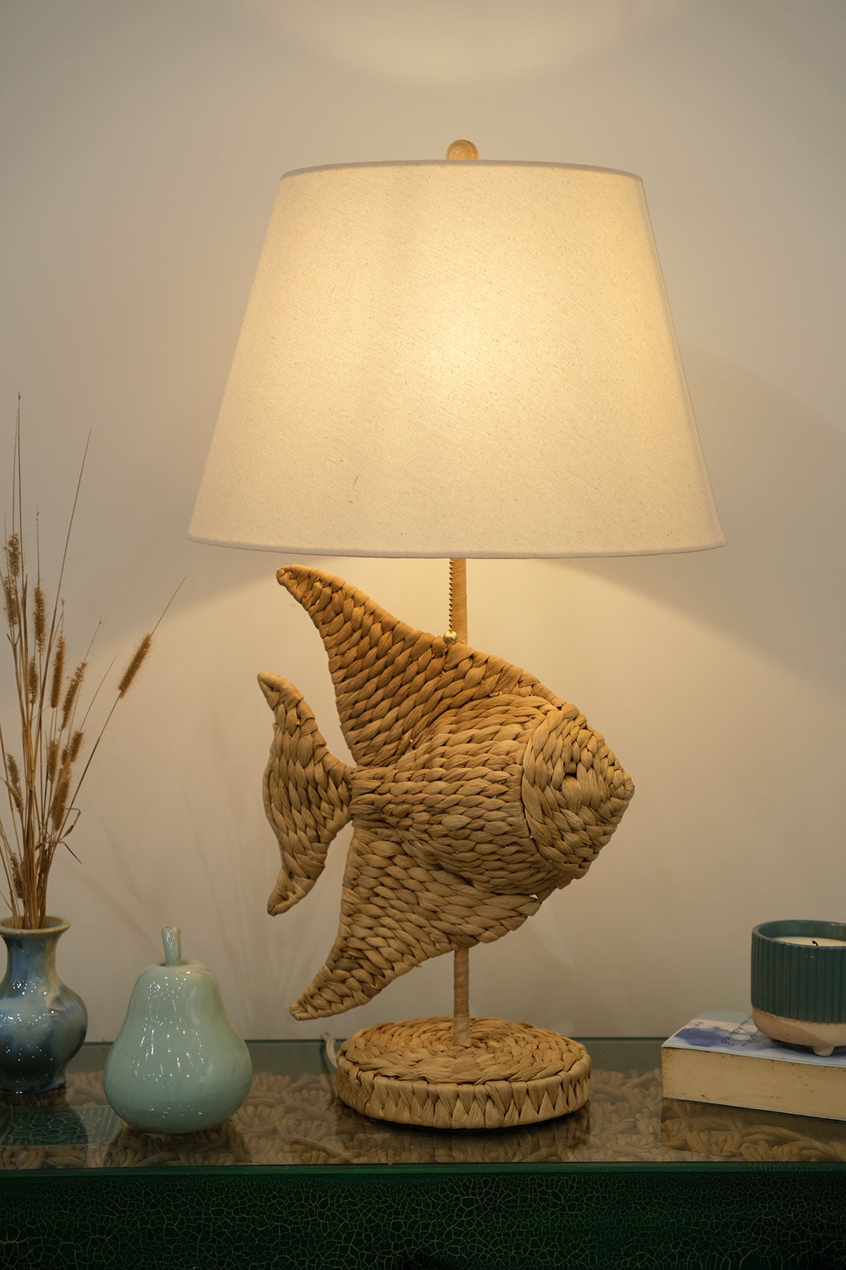 Trevin Wicker/Rattan Table Lamp