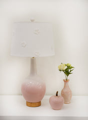 Ceramic Table Lamp/Fabric shade with UL standard
